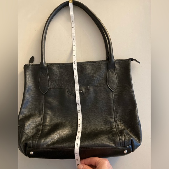 Lodis Black Leather Purse, Shoulder bag, Floral lining - Picture 14 of 16